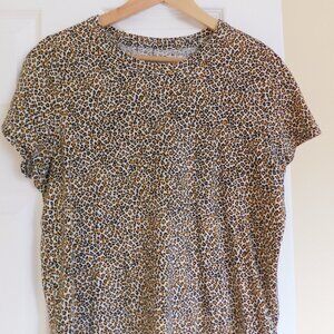 Banana Republic Leopard Print Cotton Top